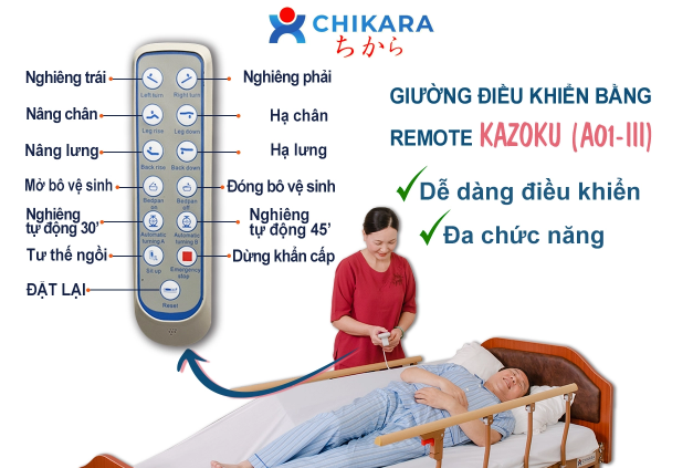 Hướng dẫn sử dụng Remote của giường y tế